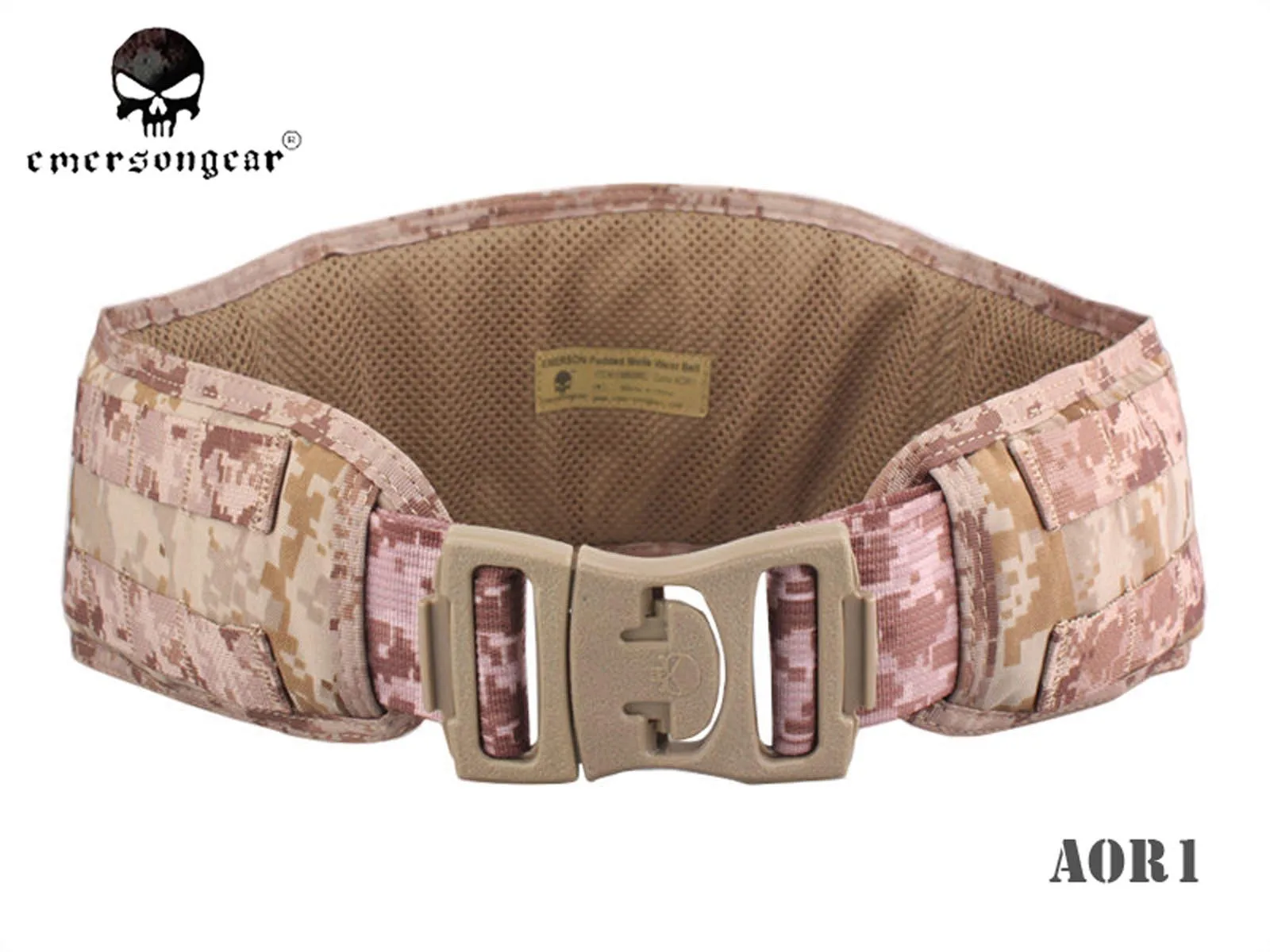 Мягкий поясной ремень EmersonGear Molle тактический для страйкбола AOR1 EM9086| |