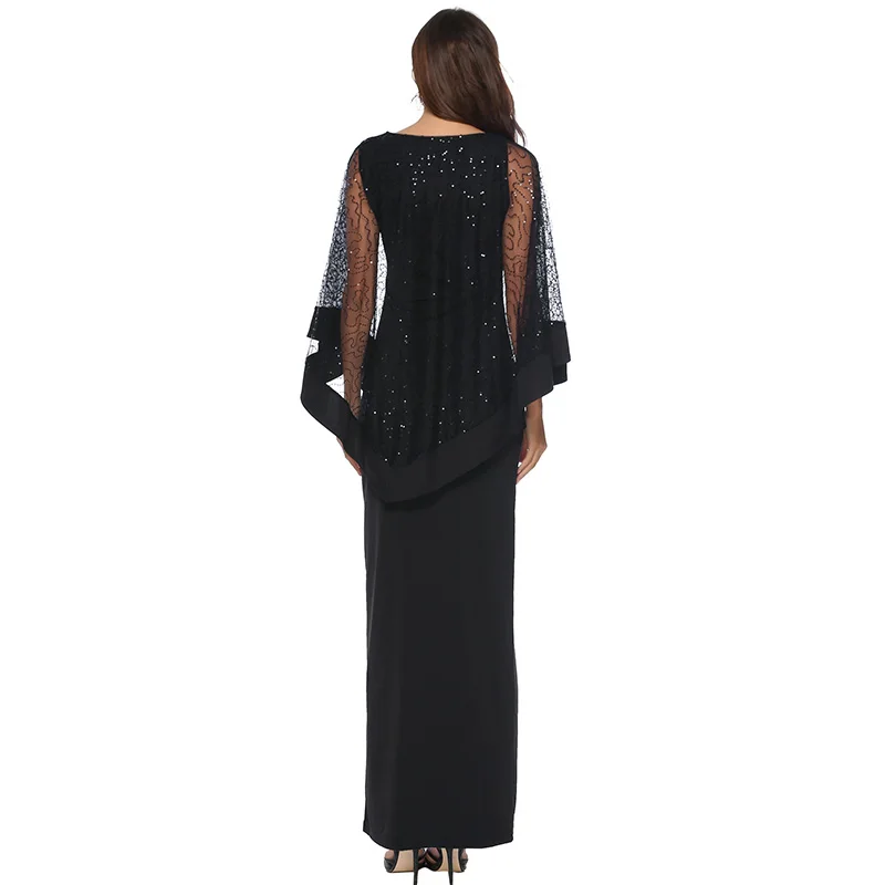 Элегантное Черное официальное платье для выпусквечерние вечера женское