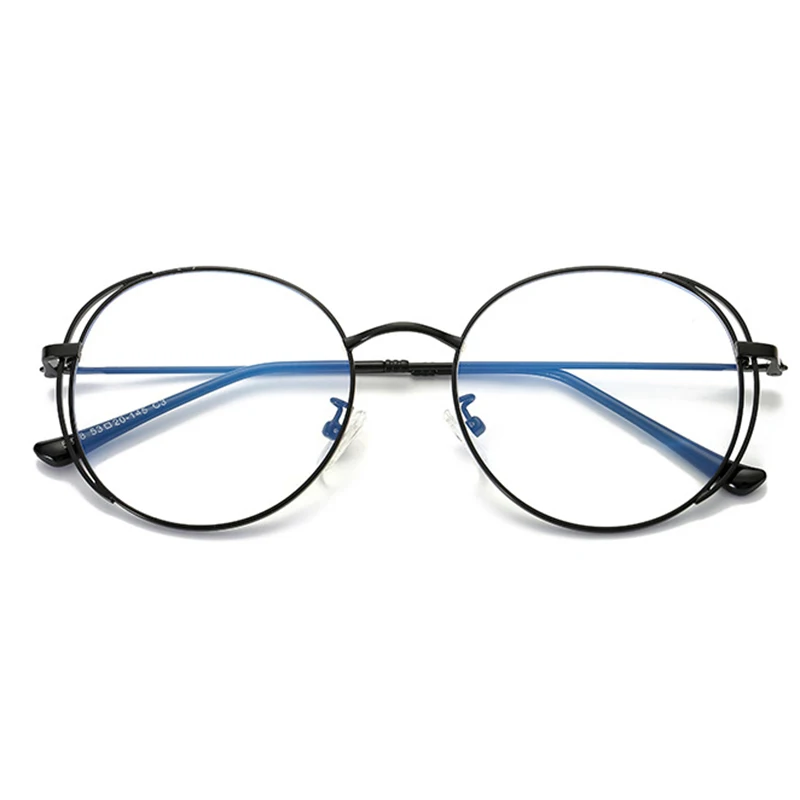 Женская оправа для очков унисекс с круглыми прозрачными линзами компьютерного