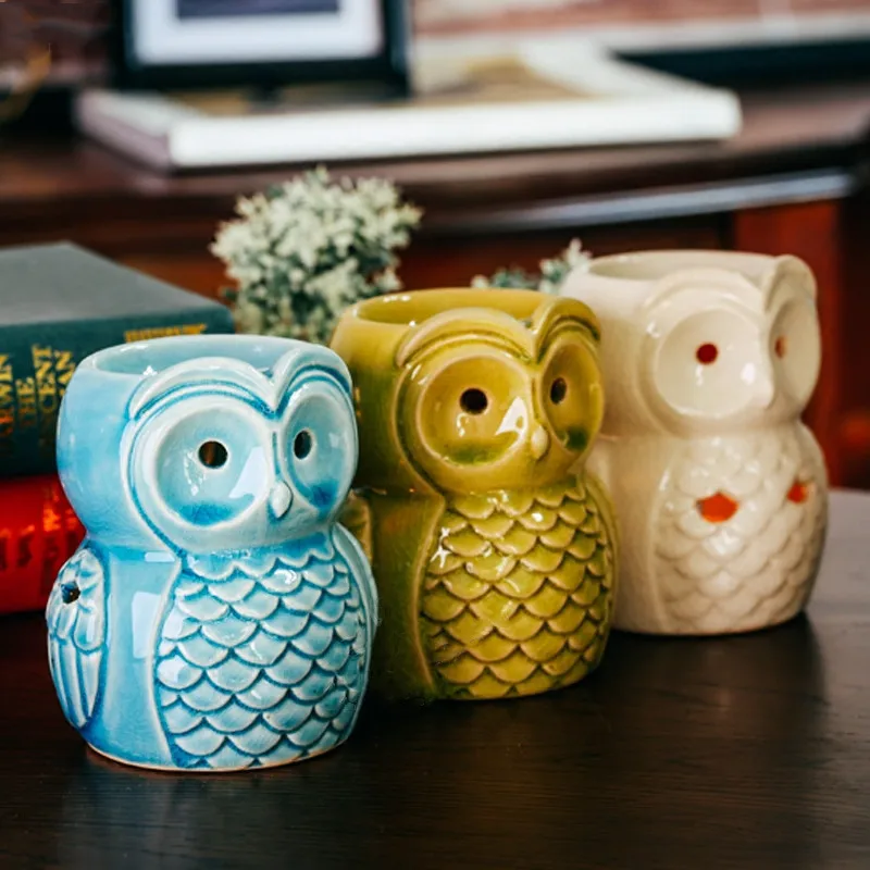 Керамическая кадильница для ароматерапии ароматическая горелка лампа эфирного