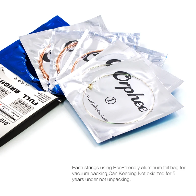 Струны для акустической гитары Orphee горячая Распродажа 6 шт./компл. SA струны