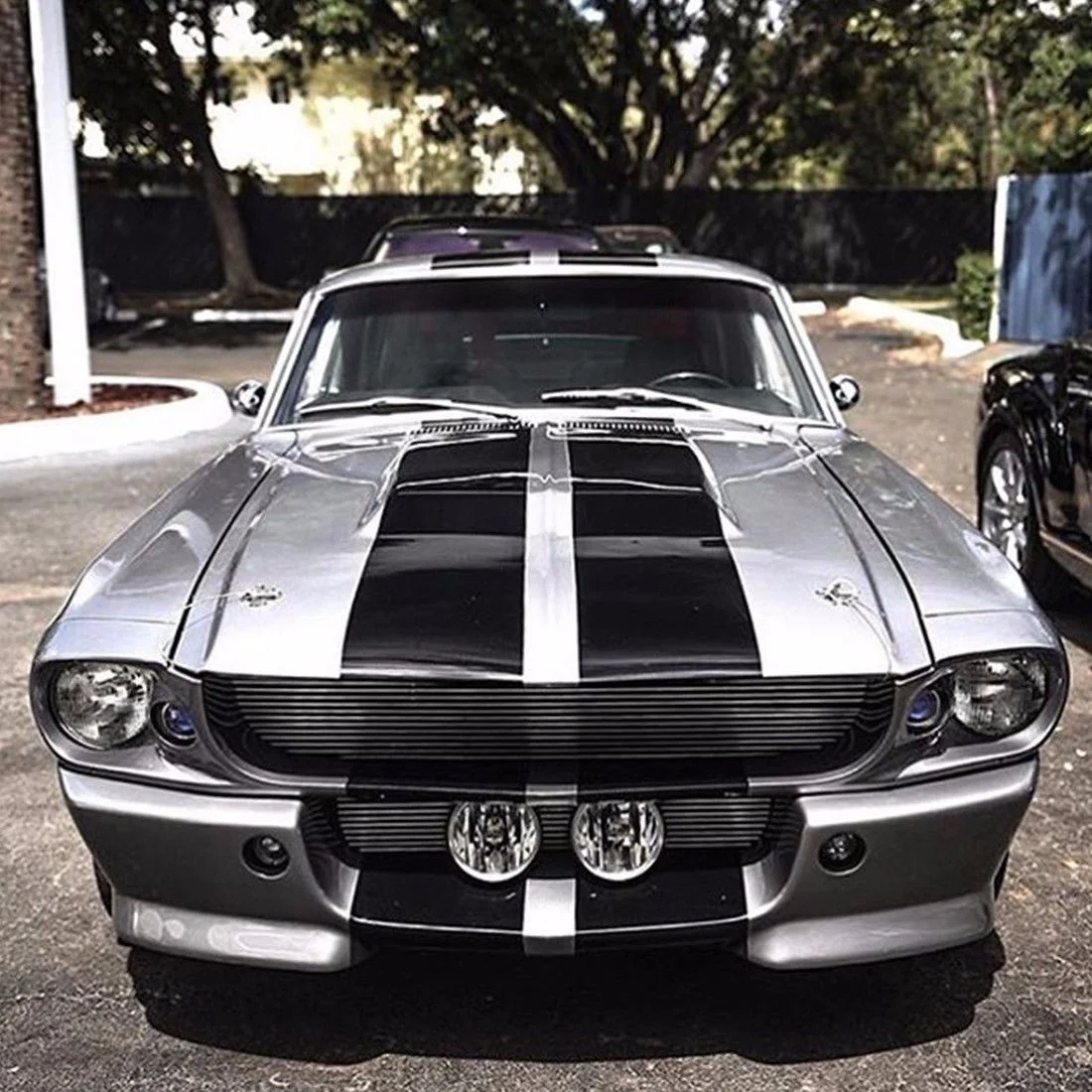 

Набор для наклеек с графической полосой для d Mustang 1967 GT500 1-го поколения, передняя боковая фара, автомобильный Стайлинг, капот на крышу грузови...