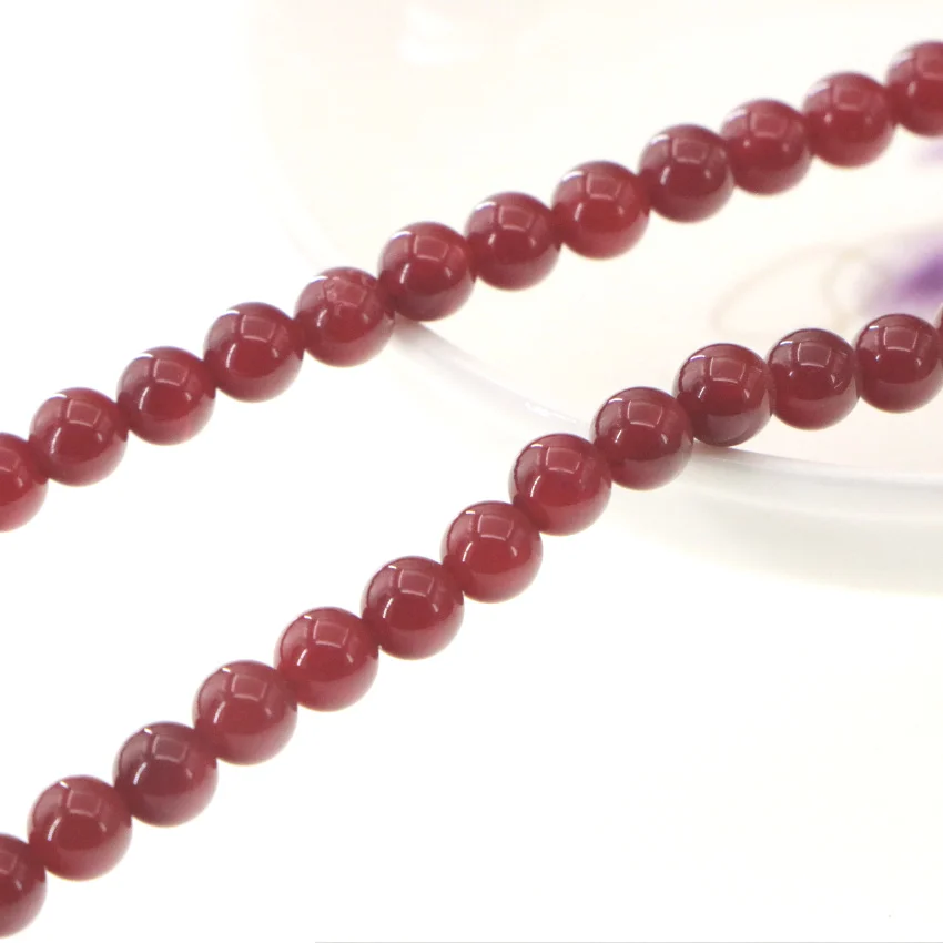 Натуральный камень 6 мм красный агат нефрит сделай сам круглые свободные бусины