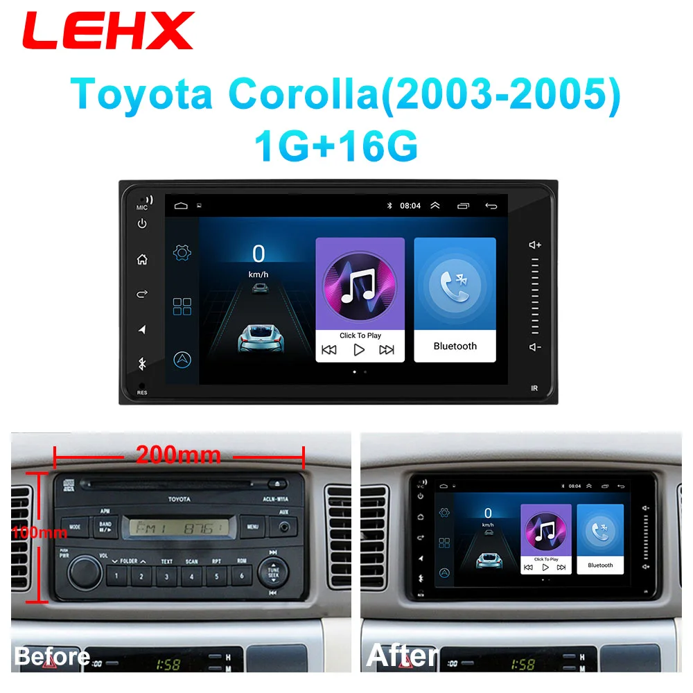 LE901A-old-1 LEHX автомобильный Android 8,1 Радио мультимедийный плеер навигация gps для Toyota Corolla E140/150 2006 2007-2013 навигация wifi - Цвет: LE901A-old-1