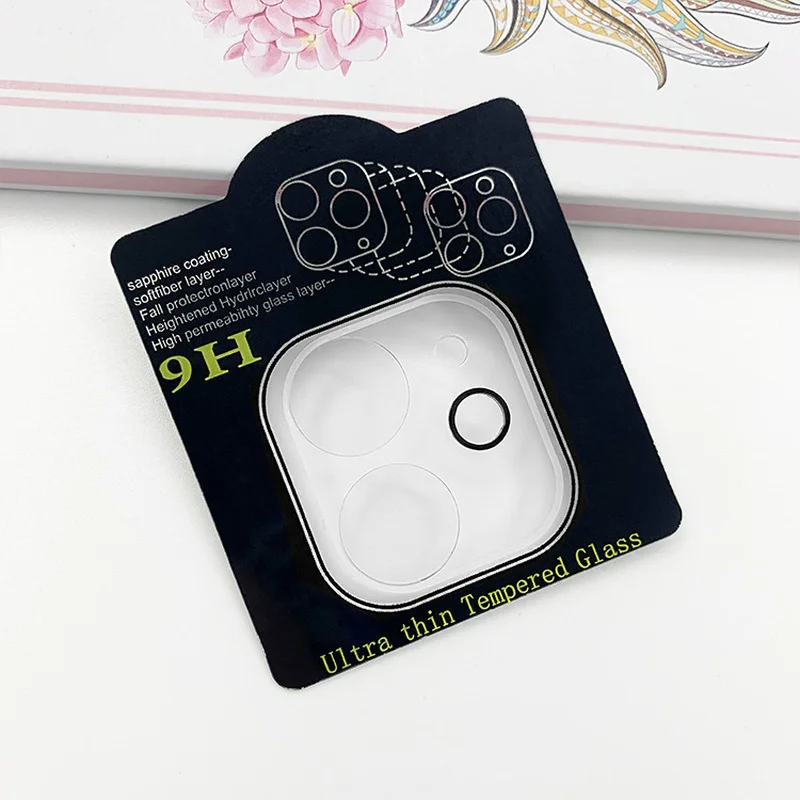 

For iPhone 12 11 Pro Max Mini Glass Camera Protector Lens Cover for iPhoneX 8 7 Plus Series 1/2/5 Pack Cellphone Accessories