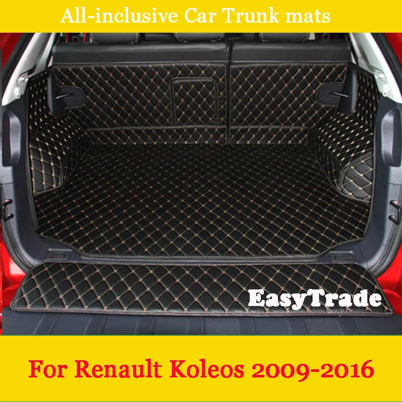

For Renault Koleos 2009 2010 2011 2015 2016 Microfiber Leather All Inclusive Car Trunk Mat Auto Tail Box Pad Cover Accessories