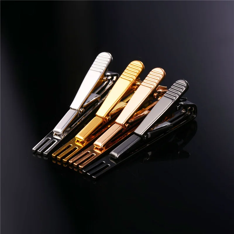 Зажим для галстука Collare TC147 мужской простой дизайн зажимы цвет золото/розовое