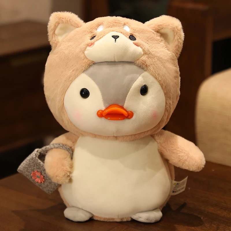 

Kawaii Plushie Penguin Turn to Crocodile Rabbit Bear Plush Toys Lovely Dolls Stuffed Soft for Children Lovers Birthday Gifts