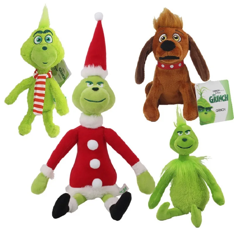 How Grinchs Stole Plush Toys Christmas Soft Grinch Plush Toy Animal Dog Stuffed Doll For Kids Children Birthday Gift