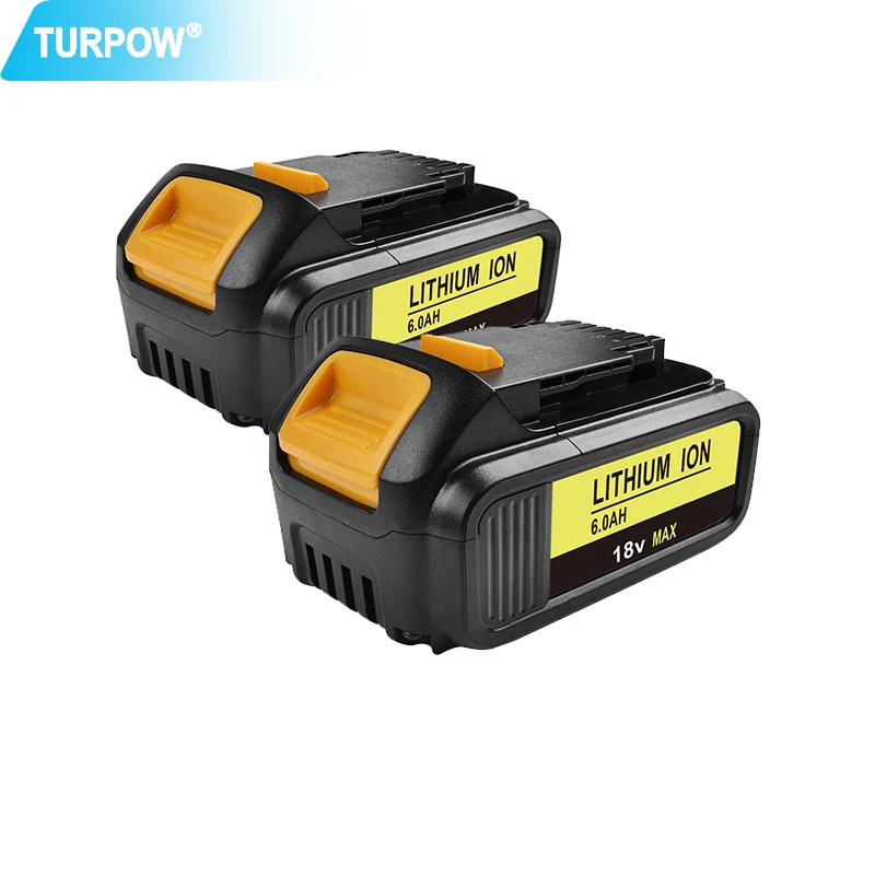 Turpow 6000 мА/ч 20V инструменты Батарея для Dewalt Мощность инструмент DCB182 DCB200 DCB180 DCB181 DCB201