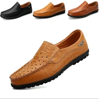 comfortable fashion leather men shoes casual breathable loafers men pu leather moccasins flat men shoes waterproof footwear