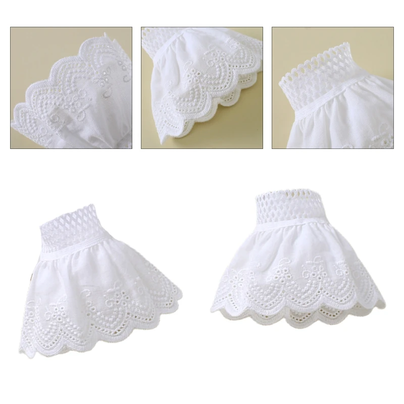 Женский ажурный кружевной плиссированный браслет со съемными стрейчевыми