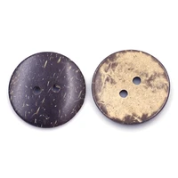 10pcs 30mm round natural coconut sewing buttons 2 holes diy accessories for casual coat windbreaker scrapbook children clothes