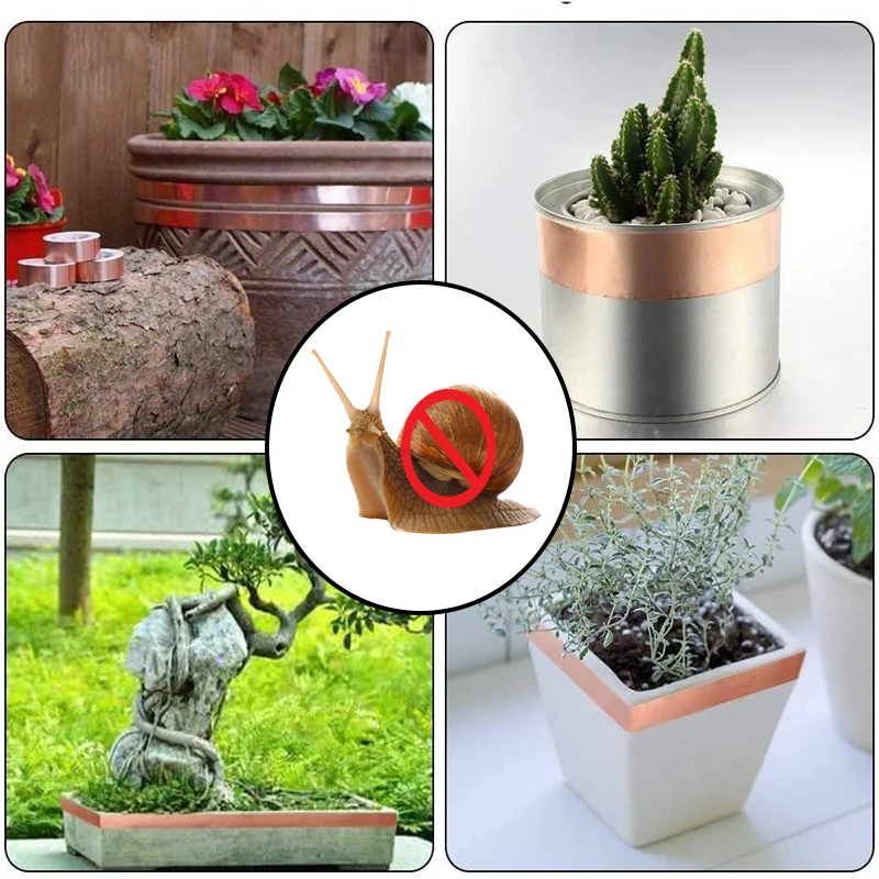 20M 25M Copper Tape Snail Adhesive EMI Shielding Conductive Adhesive Foil Tape for Stained Glass Paper Circuit Electrical Repair