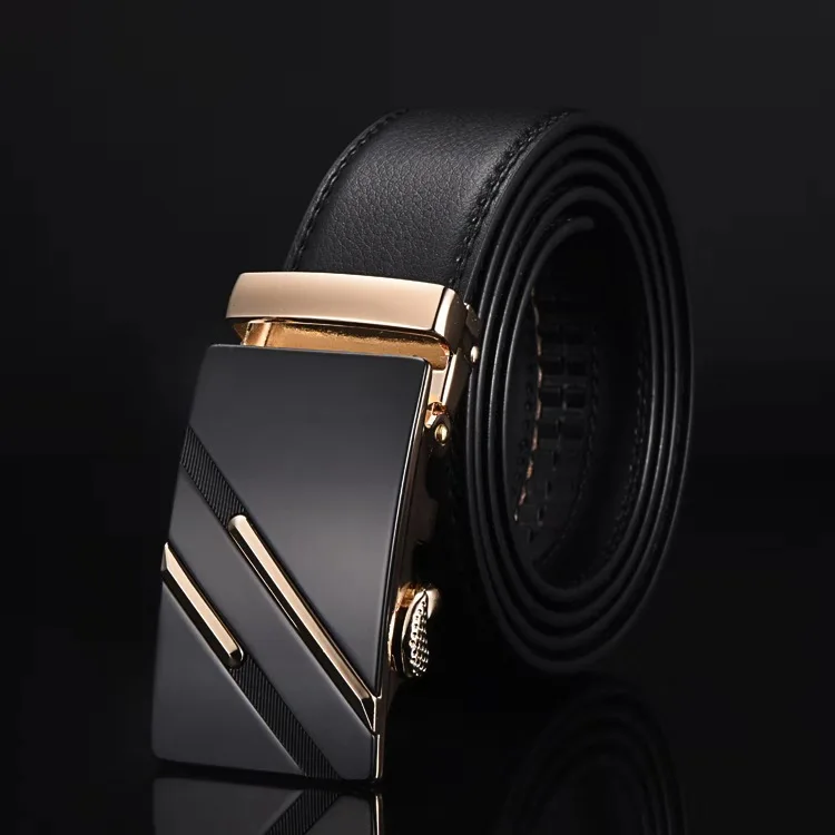 

New Famous Brand Belt Men Top Quality Genuine Luxury Leather Belts For Men,Strap Male Metal Automatic Buckle