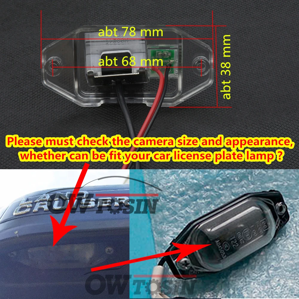 HD AHD Fisheye Starlight Car Rear View Camera For Toyota Land Cruiser 80 Series/Land Prado 90/FJ 2006-2019 | Автомобили и