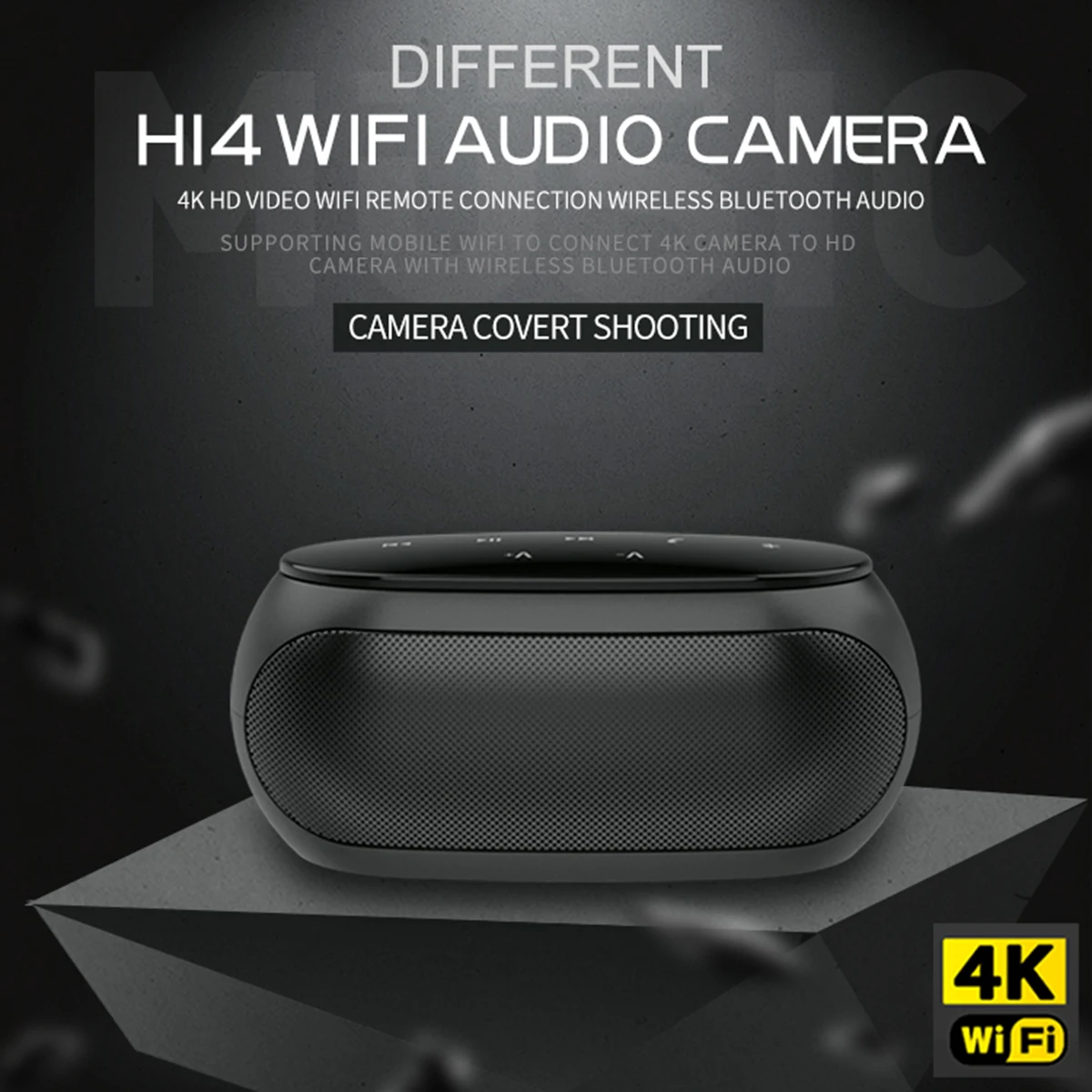 Беспроводная Wi Fi камера BT динамик HD 4K WiFi ИК безопасности для дома портативный
