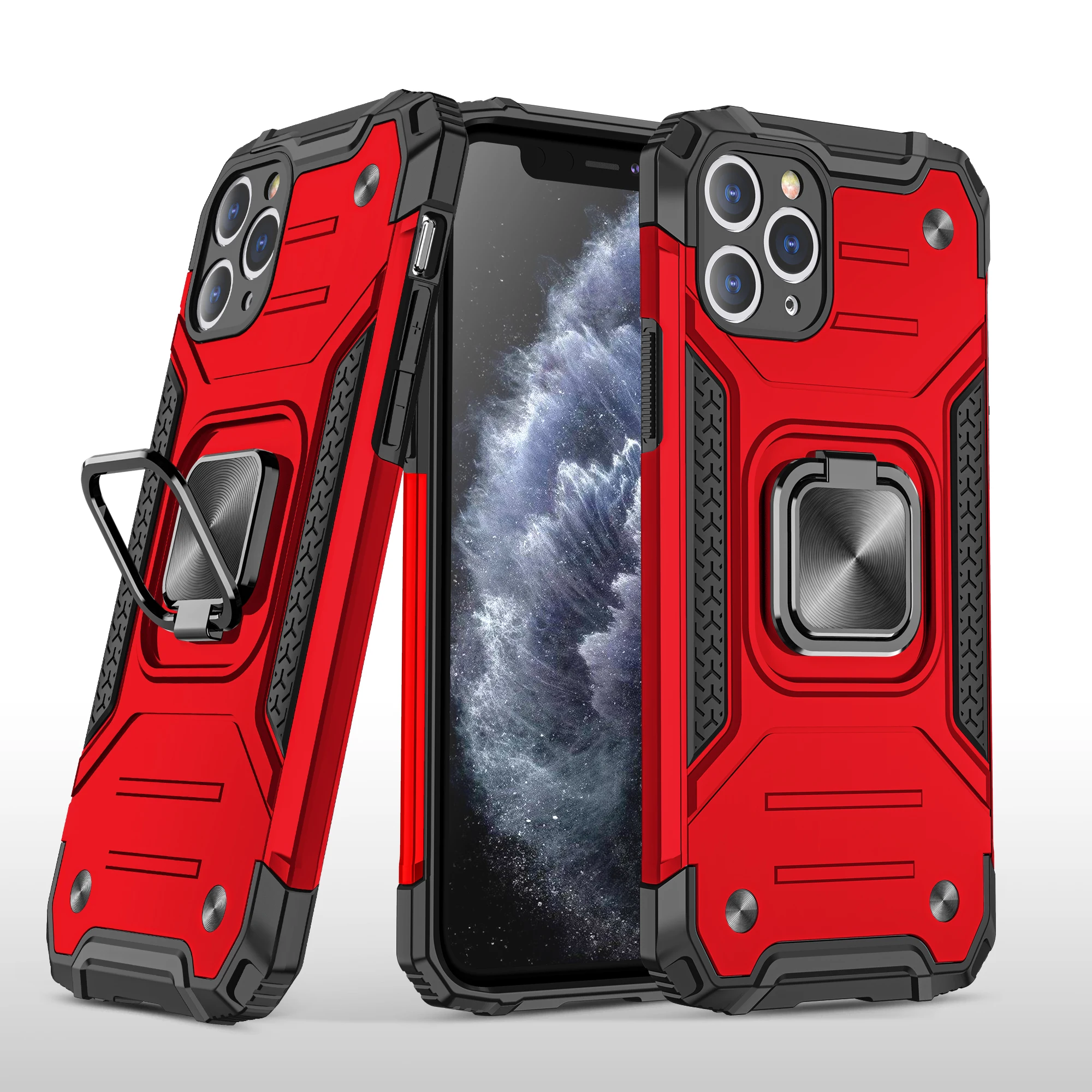 

Armor Shockproof Case For iPhone 11 Pro Max Magnetic Car Holder Phone Cover