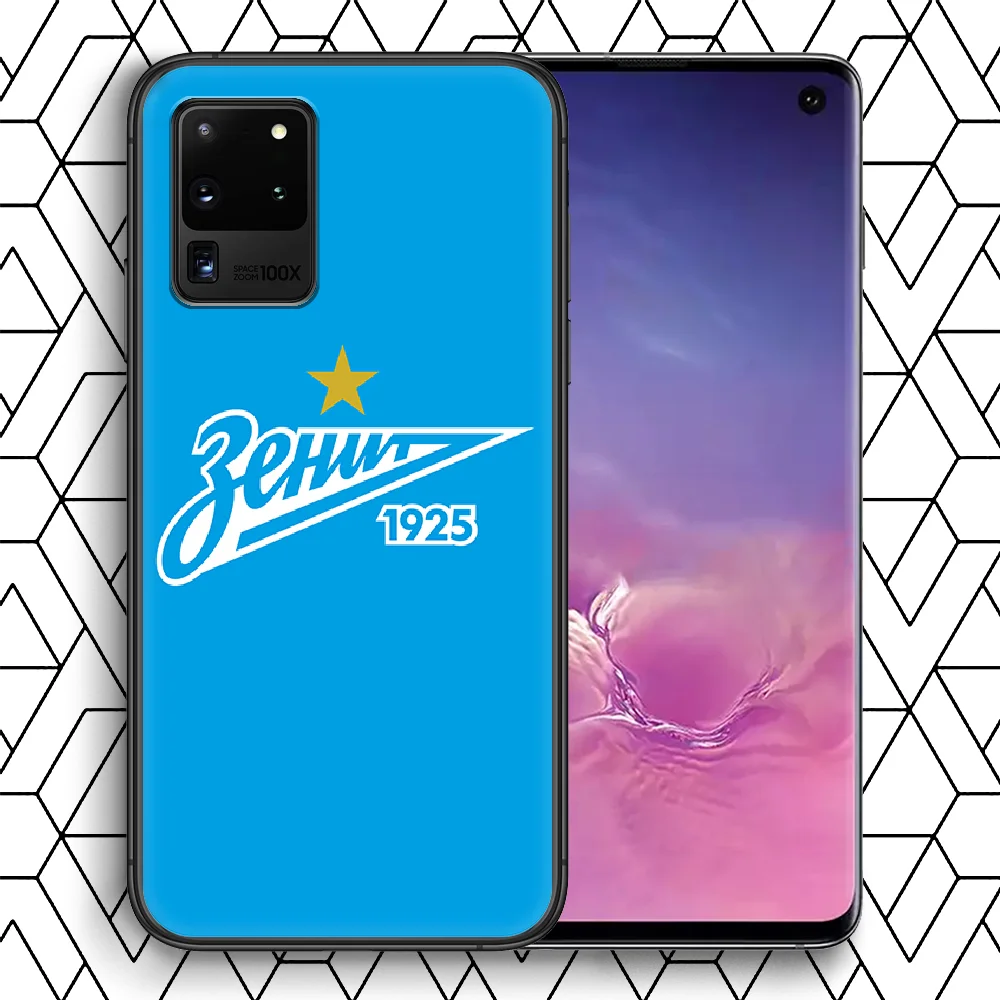 

FC Zenit Saint Phone Case For Samsung Galaxy Note S 8 9 10 20 E FE lite Uitra Plus black Funda Tpu Cover Luxury Hoesjes Silicone