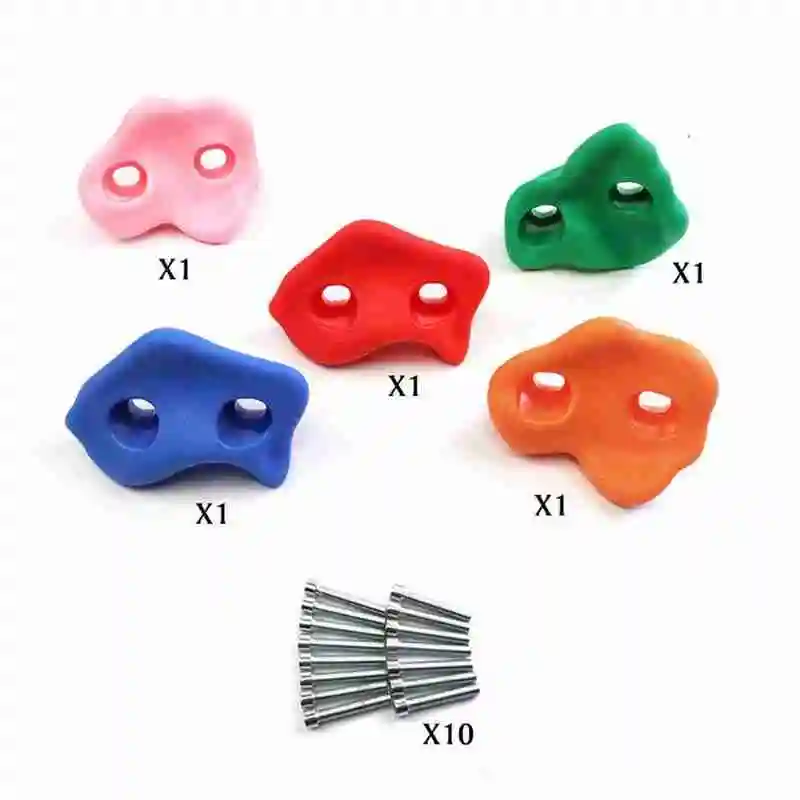 

Climbing Rock Toys For Children Wall Stones Hand Feet Holds Grip Kits Kids Outdoor Indoor Playground Plastic Outdoor Training