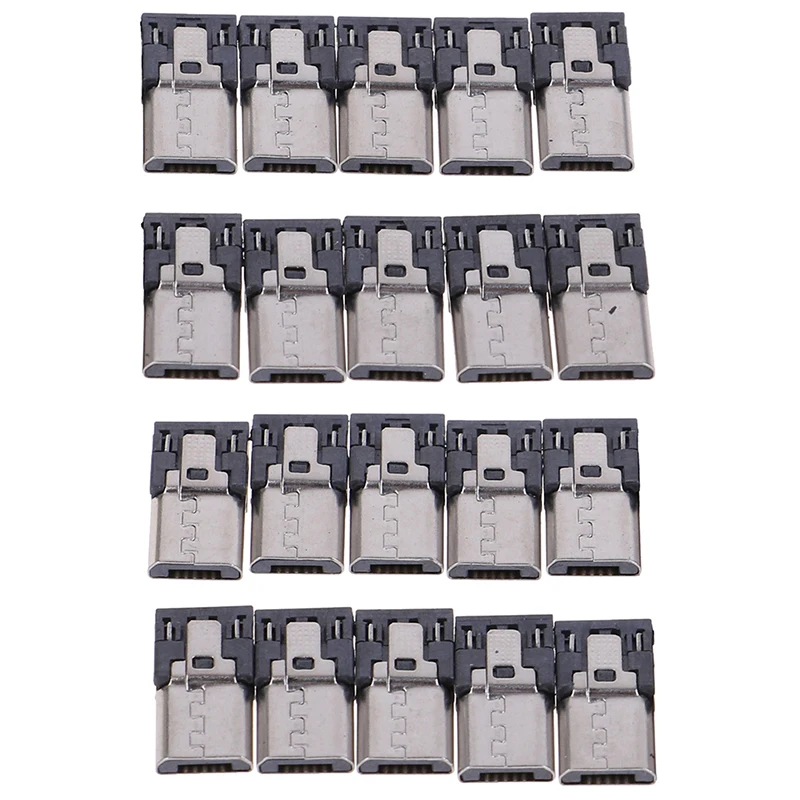 

Коннектор Micro USB 20 шт./лот, 4-контактный разъем, USB разъем, коннектор