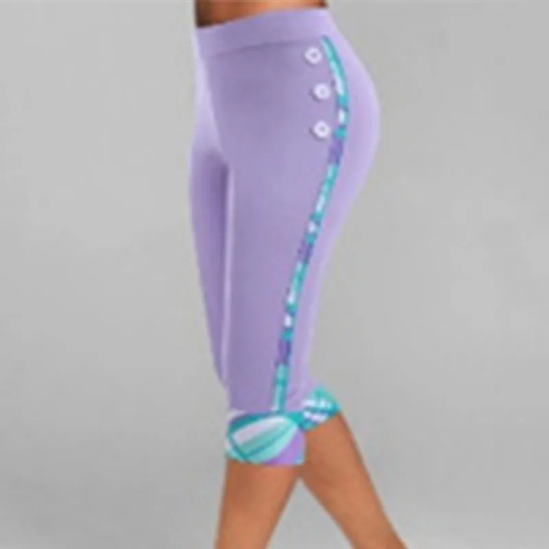 

New Plus Size Ladies's Pants Fashion Skinny High Waist Elastic Trousers Fit Lady Casual Tight Sexy Comfortable Knee-Length Hot