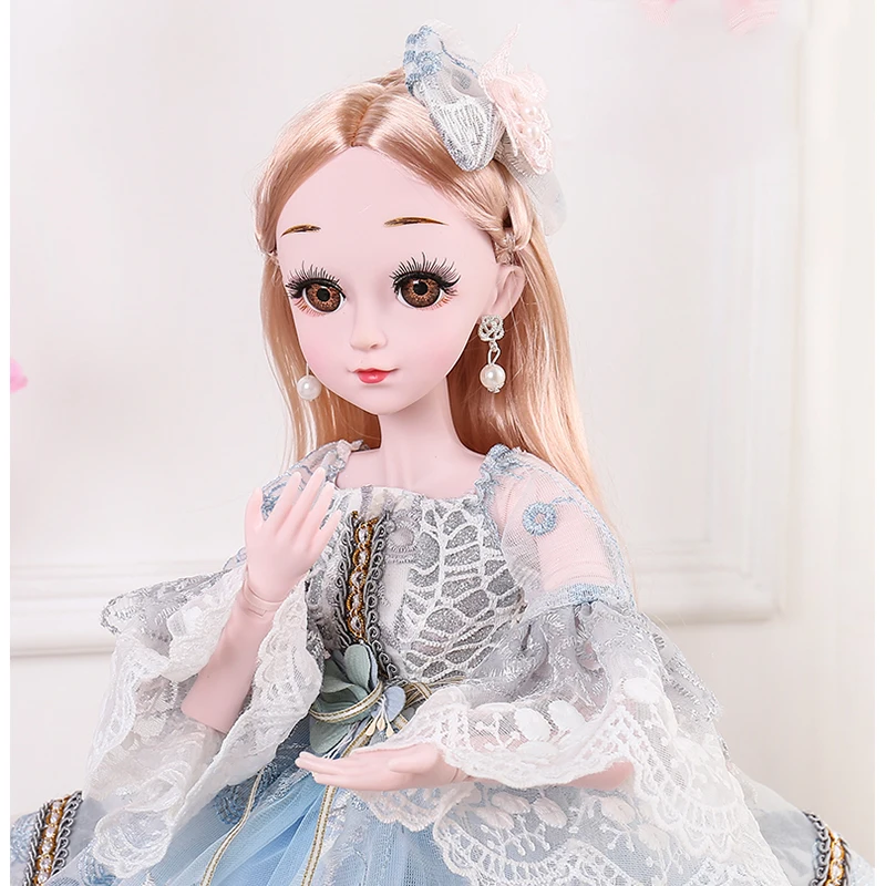 1 комплект, 60 см, BJD куклы, игрушки с одеждой, 3D глаза, свадебное платье для вечеринки, обувь для девочек, кукла, аксессуары, куклы, игрушки для девочек - Цвет: As picture