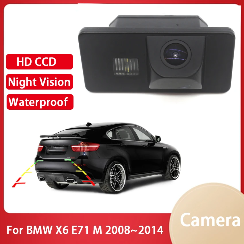 Парковочная камера заднего хода автомобиля для BMW X6 E71 M 2008 2009 2010 2011 2012 2013 2014 CCD Full HD