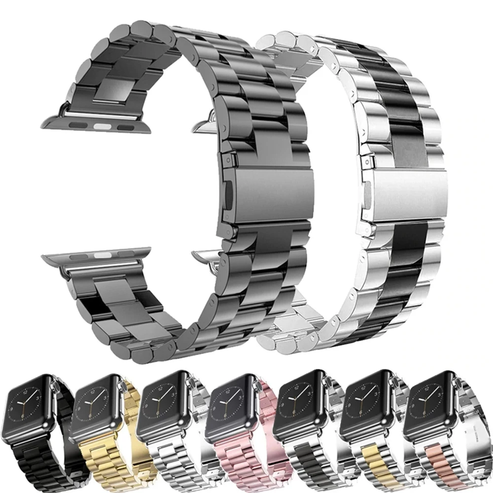 

Stainless Steel Strap For Apple Watch 8 7 Se Band 44mm 40mm 42mm 38mm 41mm 45mm Smartwatch iWatch Series 1 2 3 4 5 6 Bracelet
