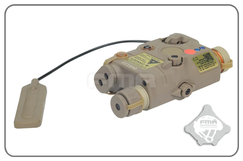 Tan FMA PEQ-15 LA5 обновленная версия светодиодный фонарик белого цвета+ красный лазер с ИК-линзами тактическая Охотничья винтовка страйкбол батарейный блок TB0074 - Цвет: Tan