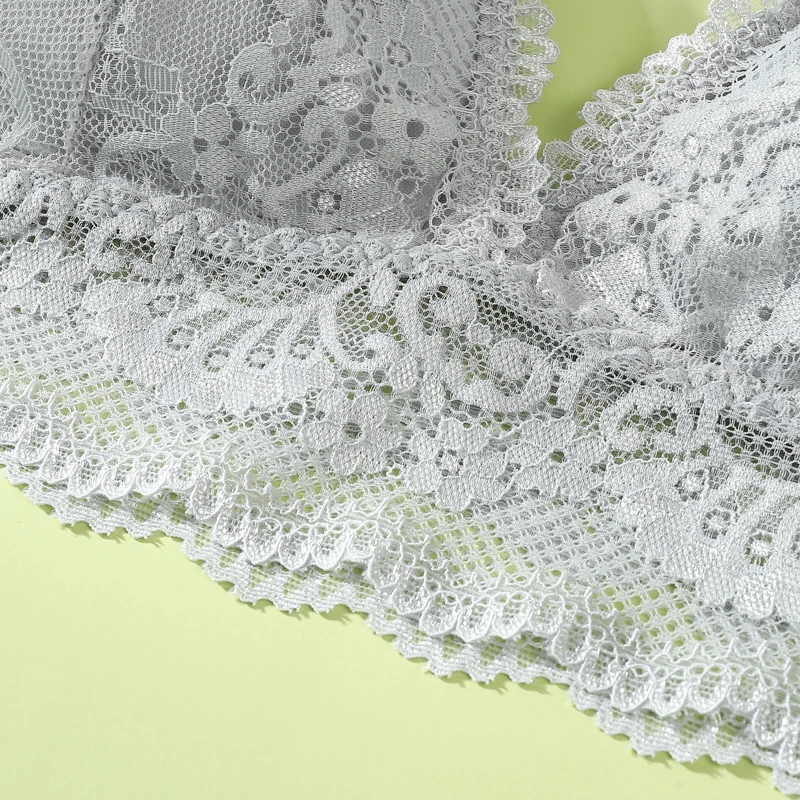 

Seamless Deep V Lace Bra Women Wireless Push Up Thin Bra Underwear Female Soft Sexy Underwear French Bra