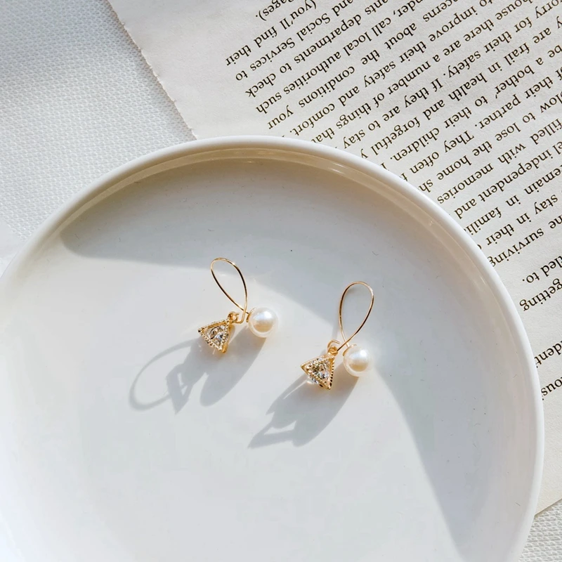 Серьги-гвоздики SHUANGR в стиле барокко с пресноводным жемчугом ювелирные изделия