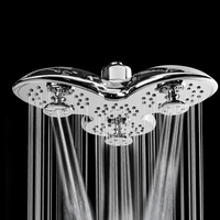 10 inch abs bathroom shower head petal shape 3 function waterfall adjustable top shower head shower faucet head spa shower head