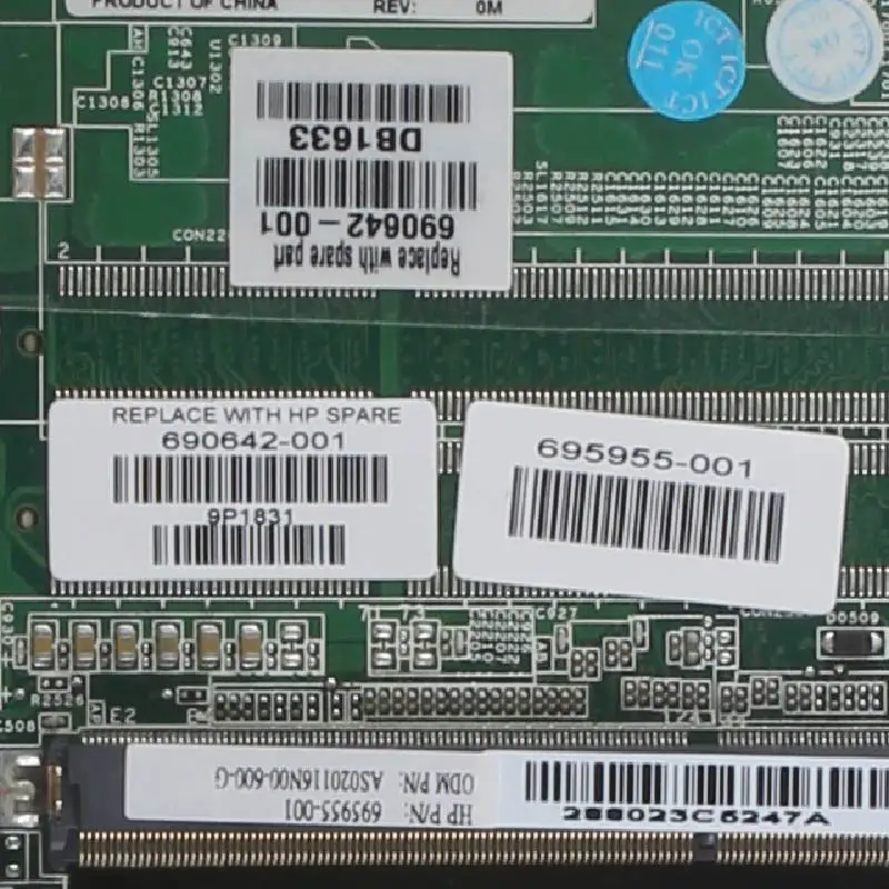 Материнская плата для ноутбука HP Elitebook 690642 001 601 8570 Вт QM77 2 ОЗУ слот материнская