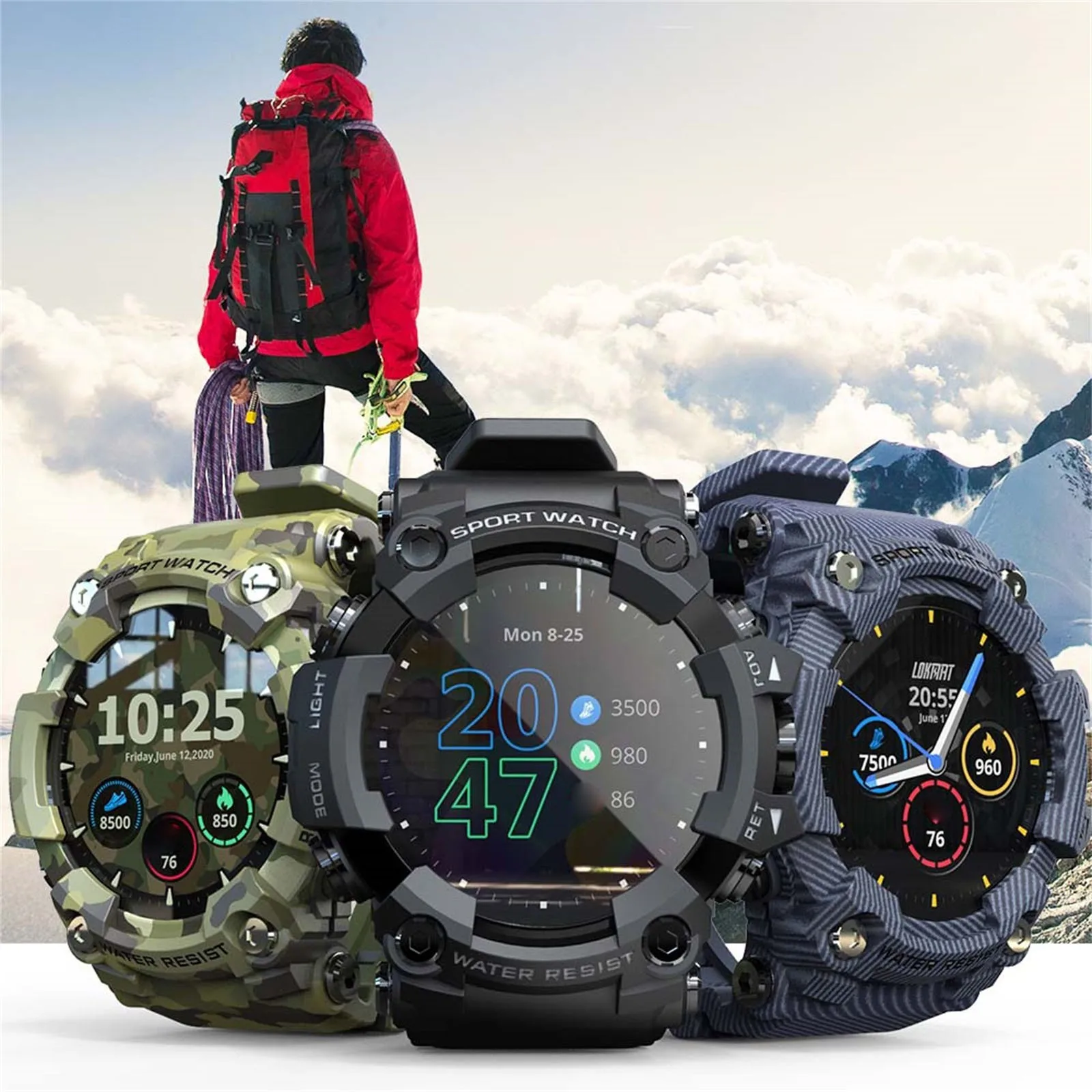 

Men's Sport Smartwatch Attack Ip68 Full -touch Screen Waterproof Men's Smart Sports Watch Suitable For Android Ios