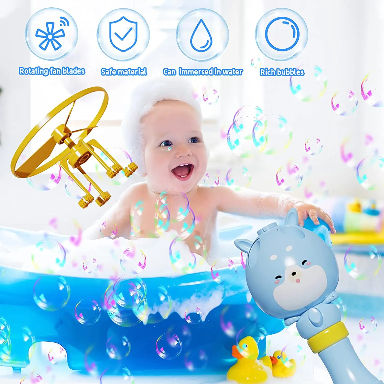 Машина для создания пузырьков воздуходувка разведения с палочками пластиковые