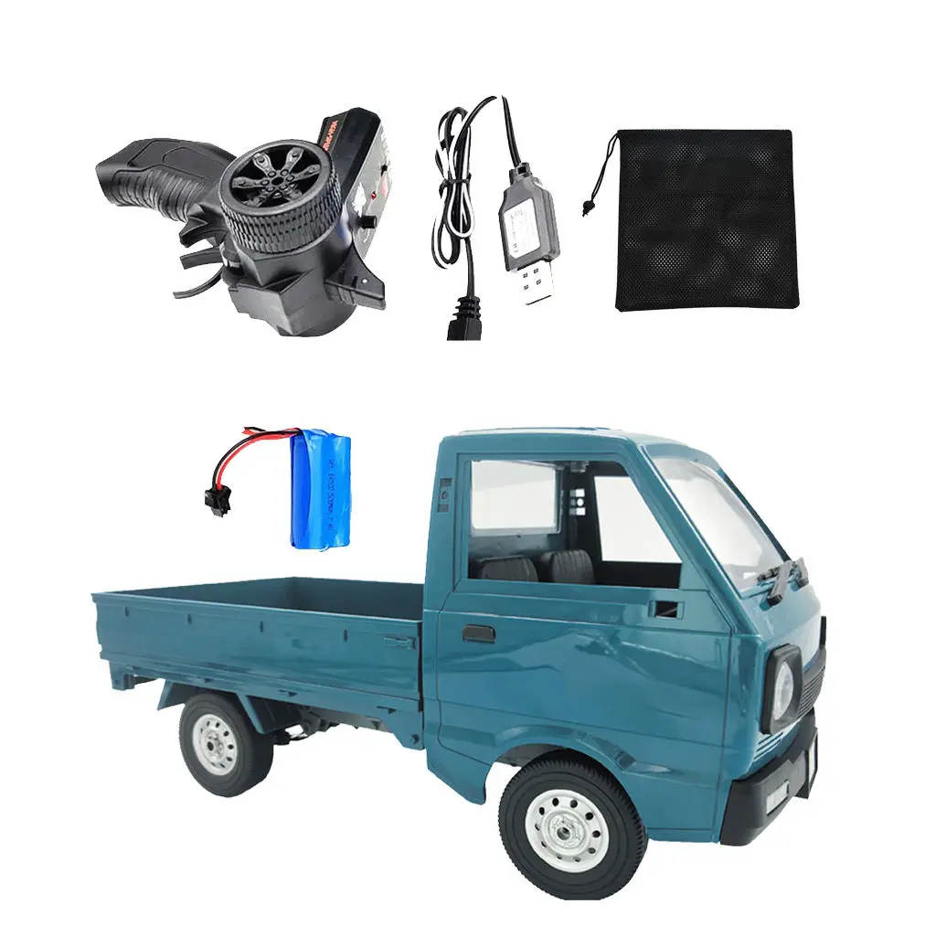 

С батареей WPL D12 1/10 4WD RC грузовик автомобиль 260 двигатель на дороге игрушка зеленого цвета