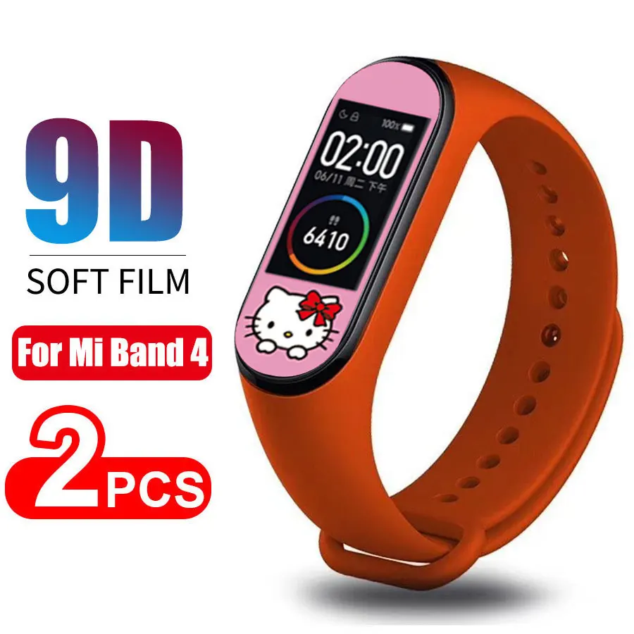 2 шт. Защитная пленка для Xiaomi Mi Band 4 умный браслет защита на весь экран