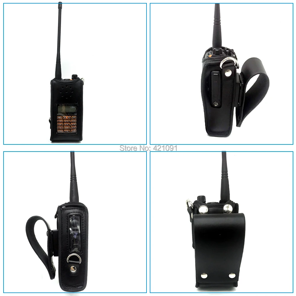 Leather Case Cover Bag For Baofeng UV-9R Plus BF-A58 BF-9700 GT-3WP UV-XR UV-5S UV 9R Walkie Talkie Accessories