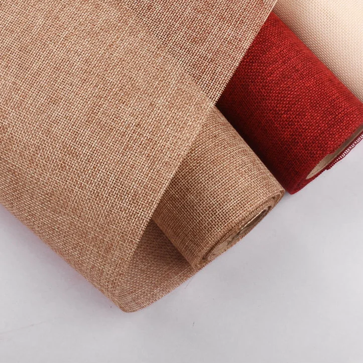 48cm X 5yards Linen Fabric Flower Packaging Bouquet Gift Wrapping Material Florist Supplies Floral Paper | Дом и сад