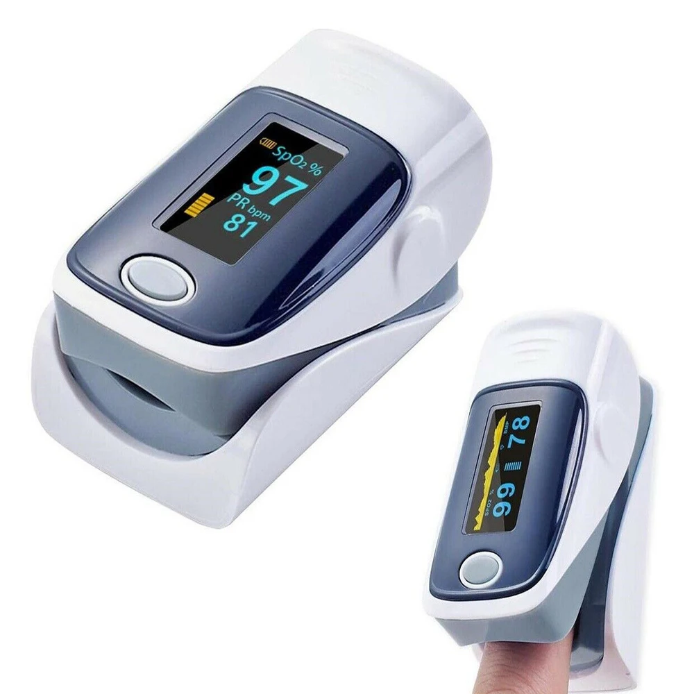 Портативный Медицинский Пальчиковый Пульсоксиметр OLED дисплей цифровой