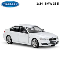 welly 124 scale diecast simulator model car bmw 335i535i classic vehicle metal alloy toy car for boy children gift collection