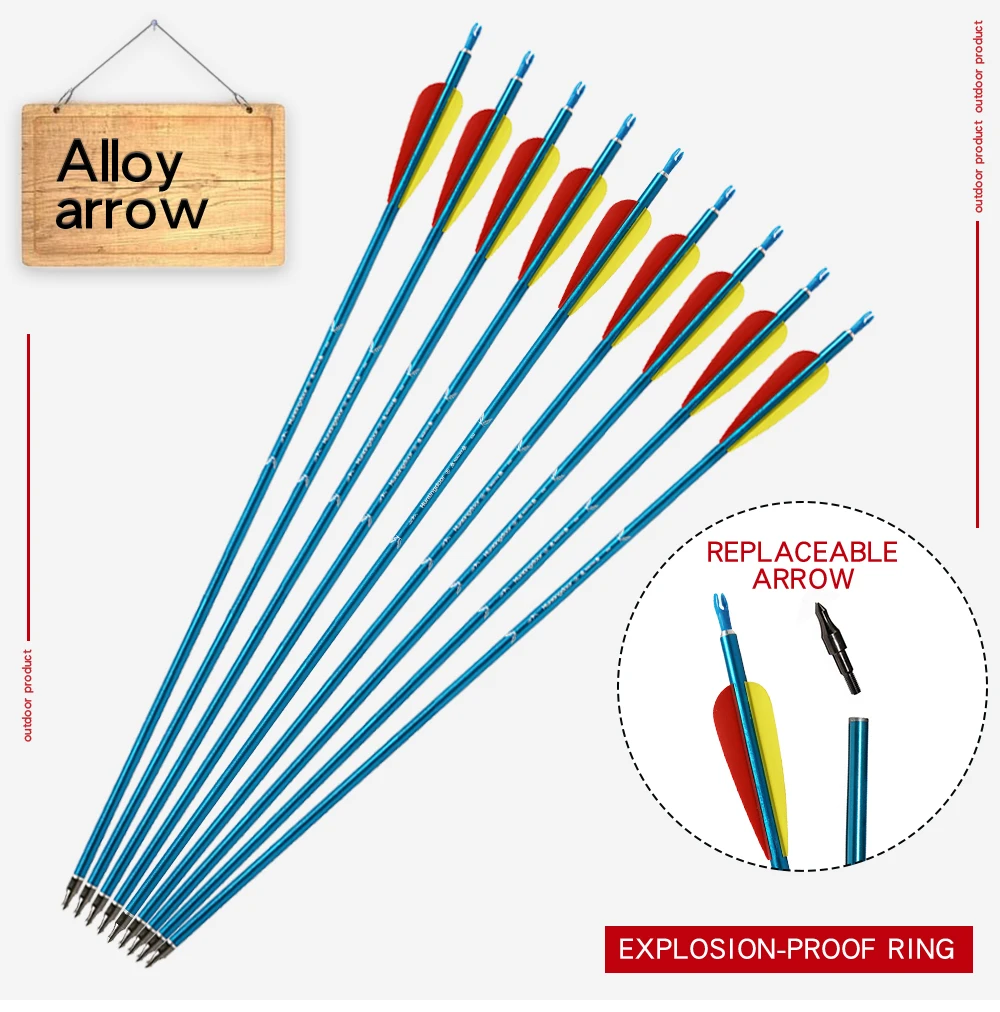Стрелы из алюминиевого сплава для стрельбы лука 31 дюйм 3/6/12 шт.|Лук и стрела| |
