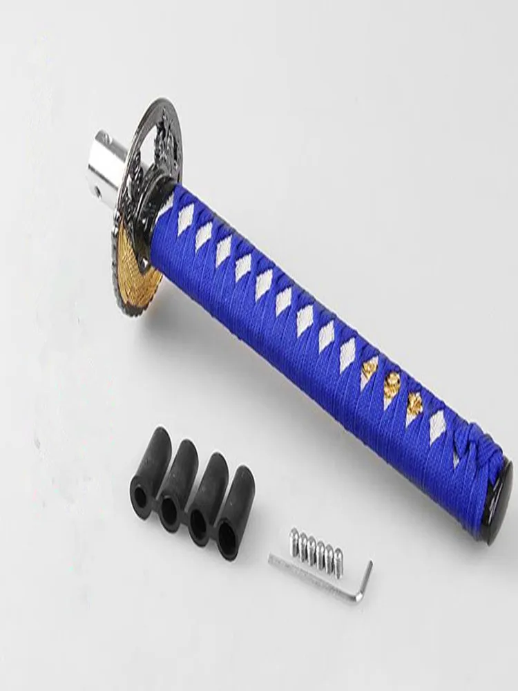 Универсальная ручка переключения передач Samurai Sword катана металлическая синяя +