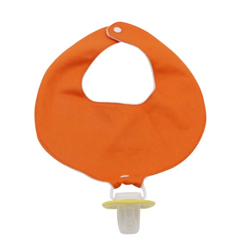 Orange B Одежда для маленьких и новорожденных милые туфли-лодочки для девочки с симпатичным с мультипликационным принтом; высокое качество Водонепроницаемый фартуки, детские нагрудники аксессуары силиконовые ложки для кормления для вытирания слюней младенцев Полотенца - Цвет: Orange B