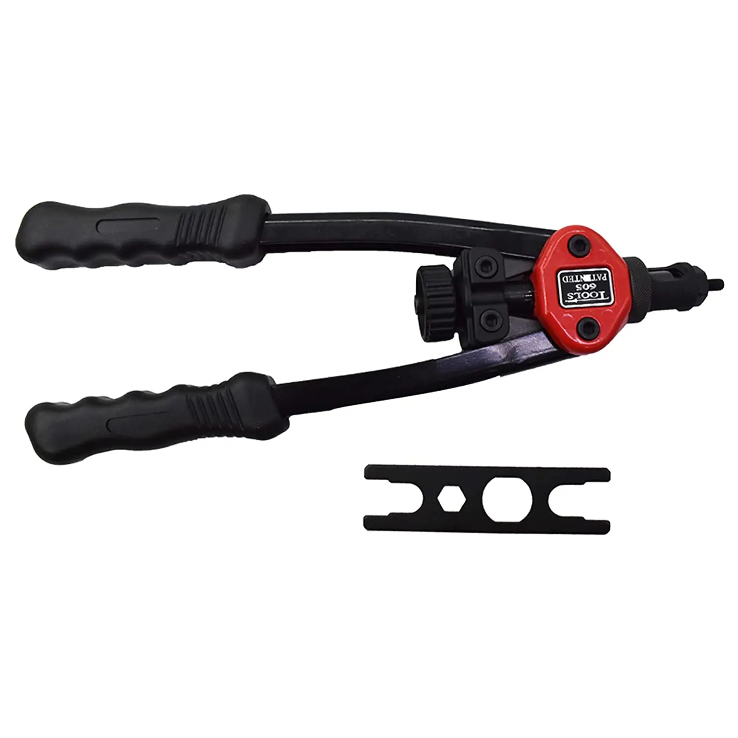 

Rivet nut tool kit 13 inch manual blind riveting machine with 6 spindles M5 M6 M8 10-24 1 / 4-20 5 / 16-18 rivet nut gun rivetin
