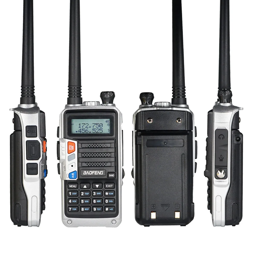 Новая трехдиапазонная рация Baofeng UV 5R Pro VHF UHF 220 260MHz 2 шт антенна Высокая мощность 8 Вт двухсторонние