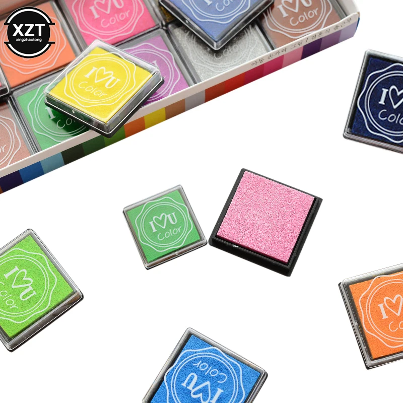 Чернильный мини-планшет сделай сам милый мультяшный штамп картина на палец Inkpad