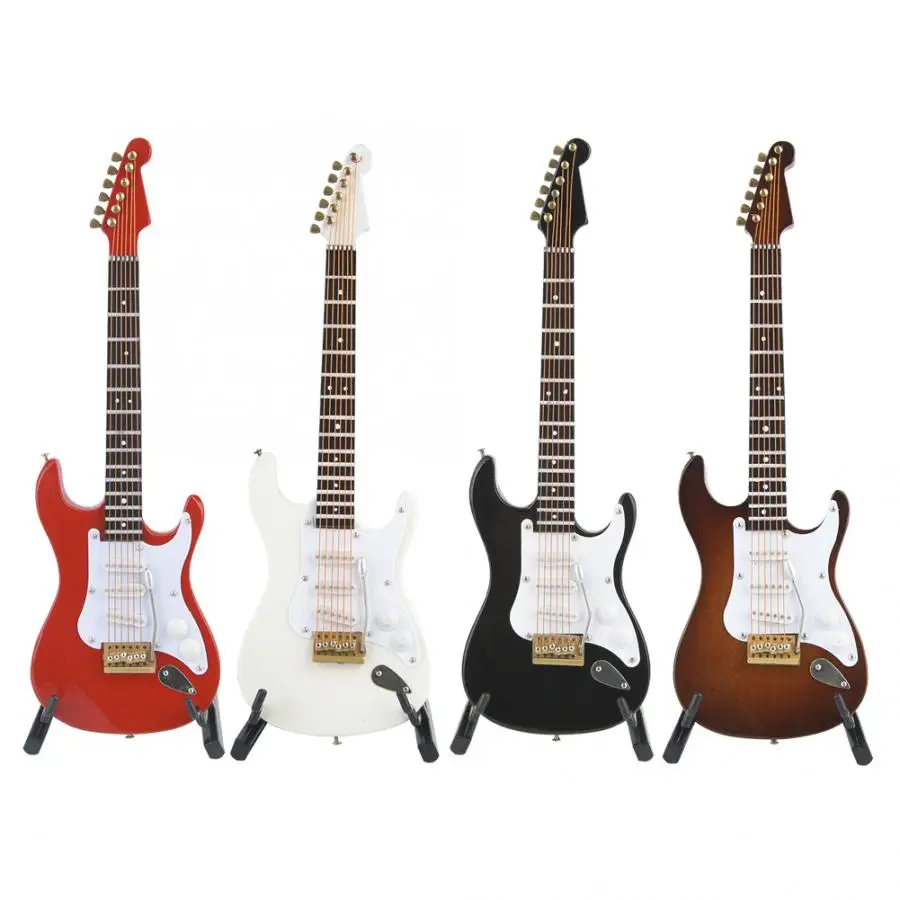 18 см мини деревянный гитарный инструмент электрогитара модель украшения