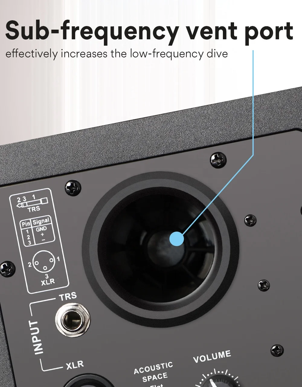 

All Metal Portable DJ Studio Monitor Active Speakers Professional For XLR Microphone or Computer